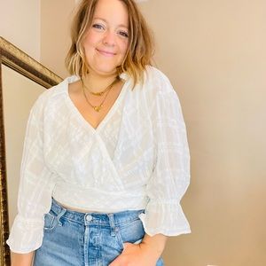 White Anthropologie Blouse